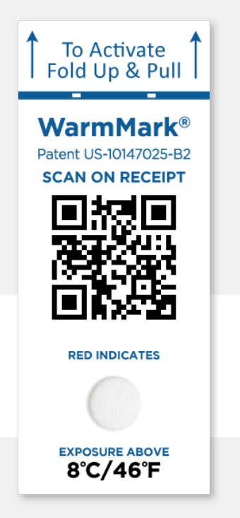 WarmMark QR — sensor de temperatura SpotSee